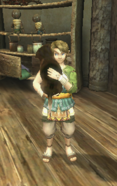 link holds doggie